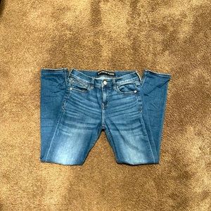 Express Super Skinny Mid Rise Stretch Jeans